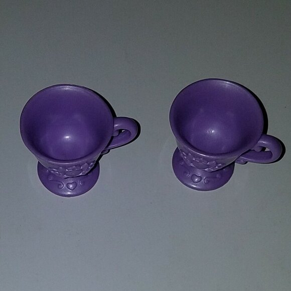 Cabbage Patch Pink Teapot 2 Purple Teacups Cups Lot 2004 Toy Dishes CPK - Picture 9 of 11